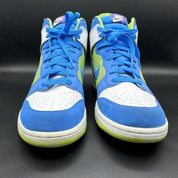 Nike Dunk High Superhero Pack 2012 Photo Blue Neon Green 317982-128 Size 11